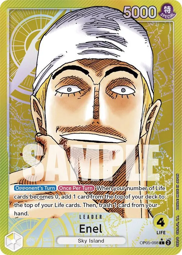 Enel (098) (Alternate Art) — Awakening of the New Era — One Piece Card Game