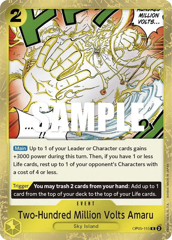 Two-Hundred Million Volts Amaru — Awakening of the New Era — One Piece Card Game