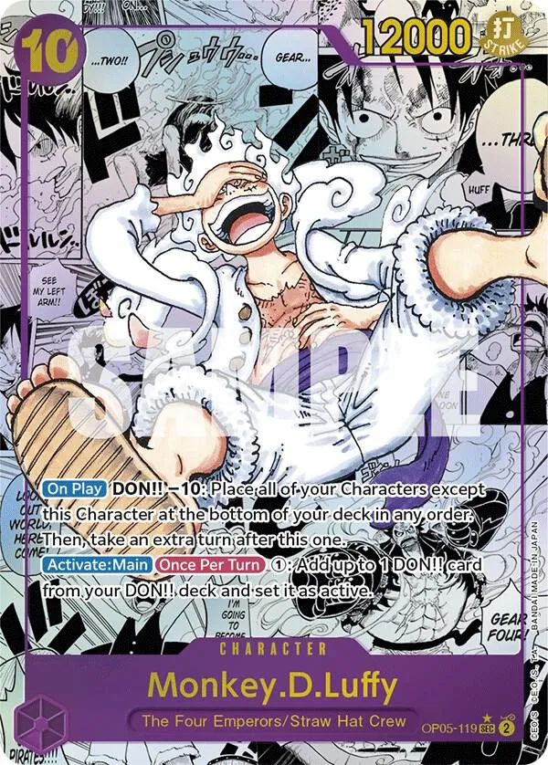 Monkey.D.Luffy (119) (Alternate Art) (Manga) — Awakening of the New Era — One Piece Card Game