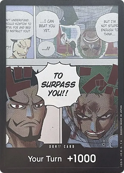 DON!! Card (Mihawk & Zoro) (Double Pack Set Vol. 3) — Wings of the Captain — One Piece Card Game