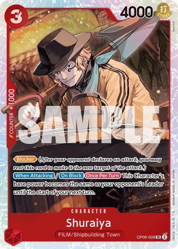 Shuraiya (OP06-009) — Wings of the Captain — One Piece Card Game