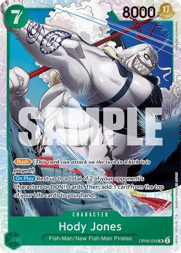 Hody Jones (035) — Wings of the Captain — One Piece Card Game