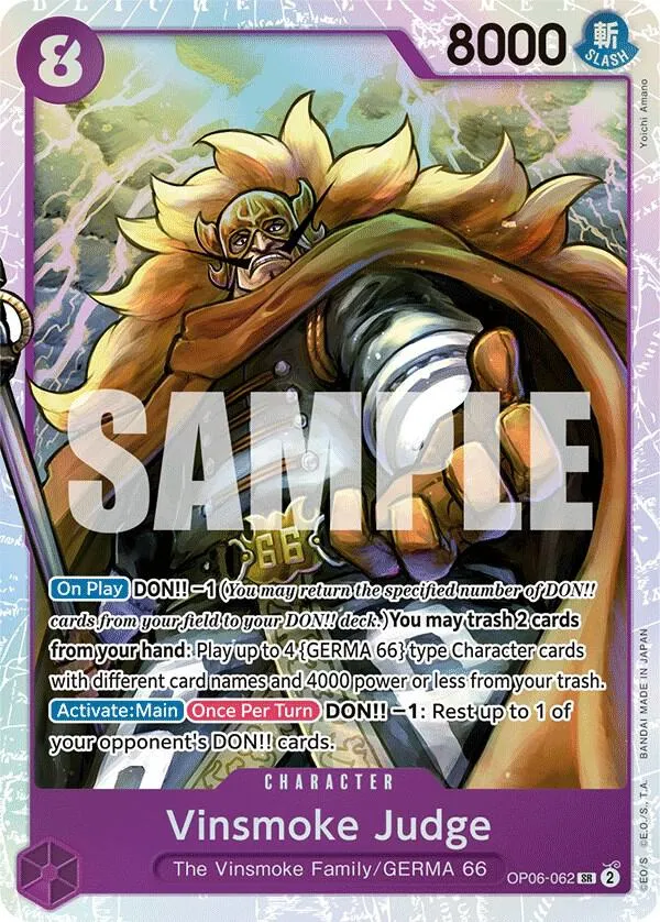Vinsmoke Judge — Wings of the Captain — One Piece Card Game