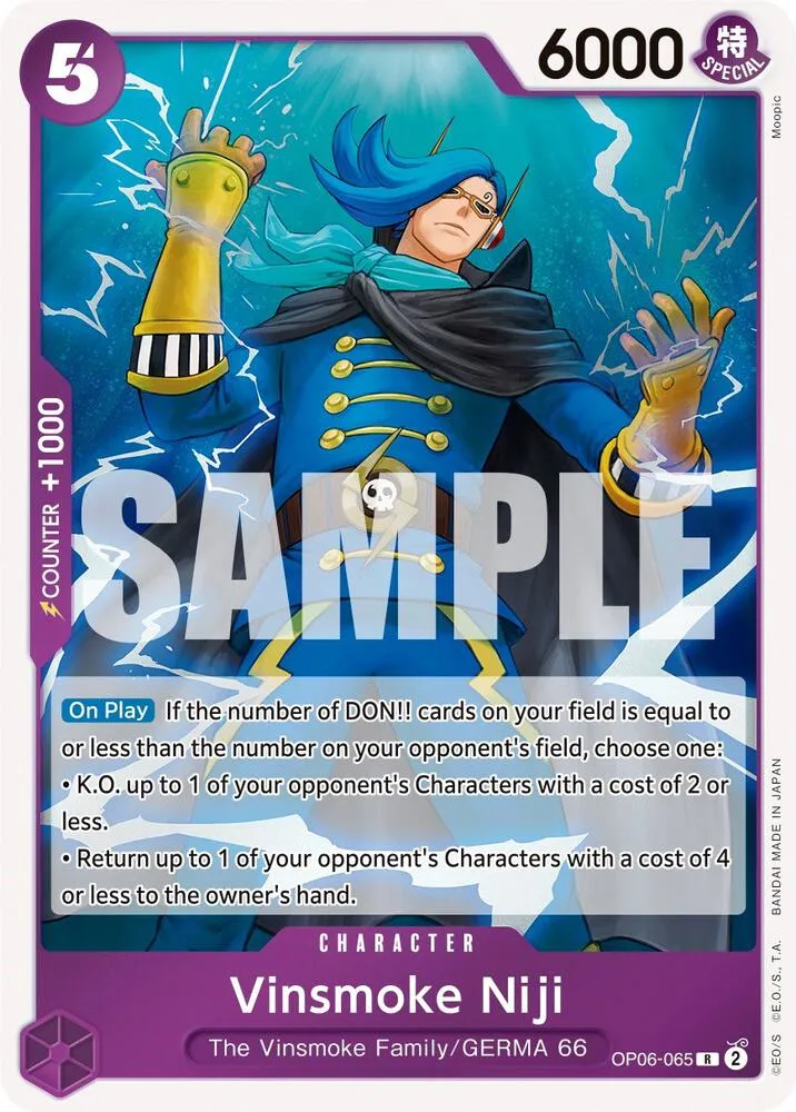 Vinsmoke Niji (065) — Wings of the Captain — One Piece Card Game