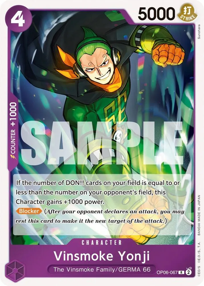 Vinsmoke Yonji (067) — Wings of the Captain — One Piece Card Game