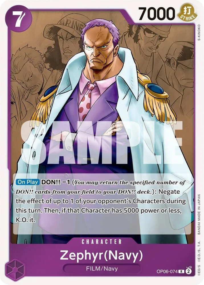 Zephyr (Navy) — Wings of the Captain — One Piece Card Game