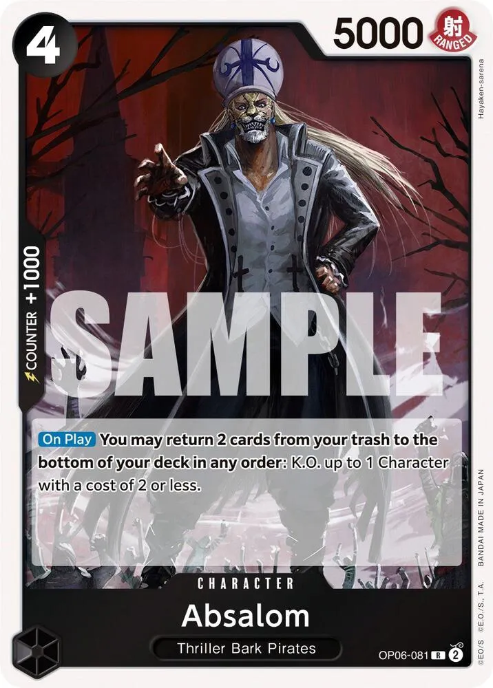 Absalom — Wings of the Captain — One Piece Card Game