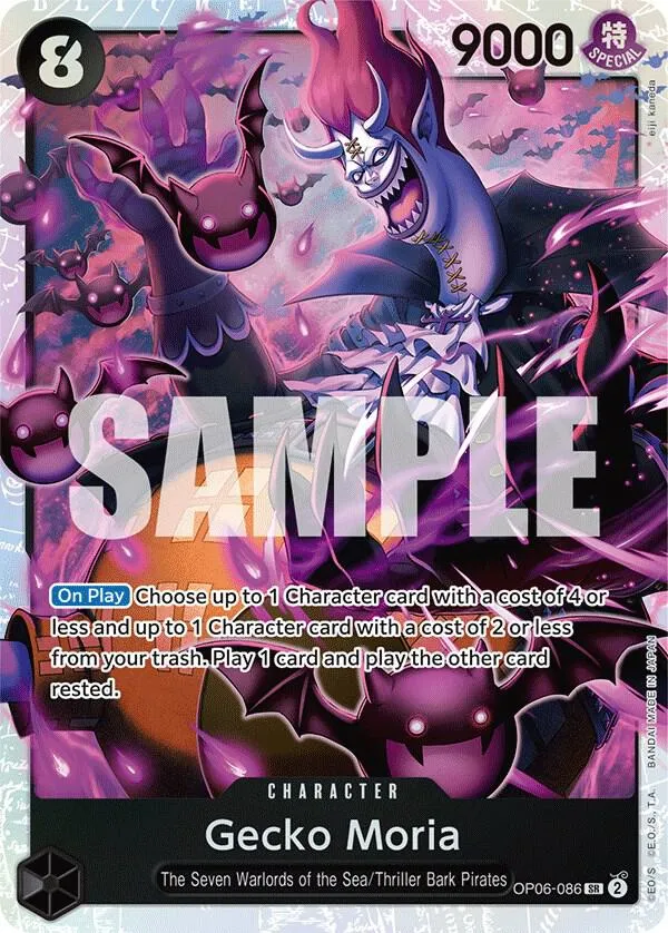 Gecko Moria (086) — Wings of the Captain — One Piece Card Game