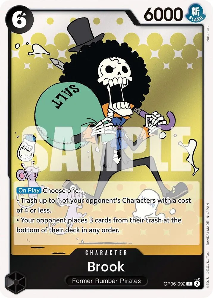 Brook — Wings of the Captain — One Piece Card Game