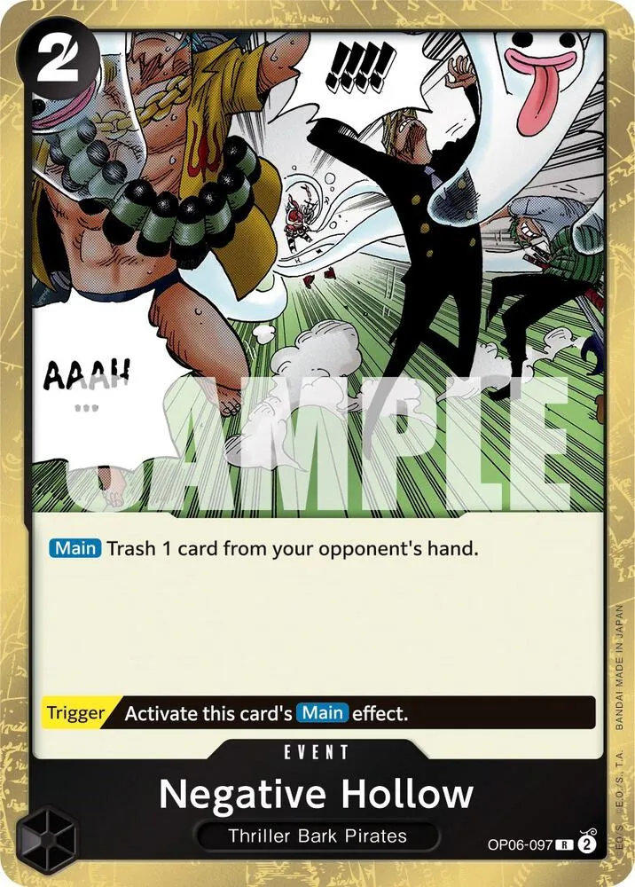 Negative Hollow — Wings of the Captain — One Piece Card Game