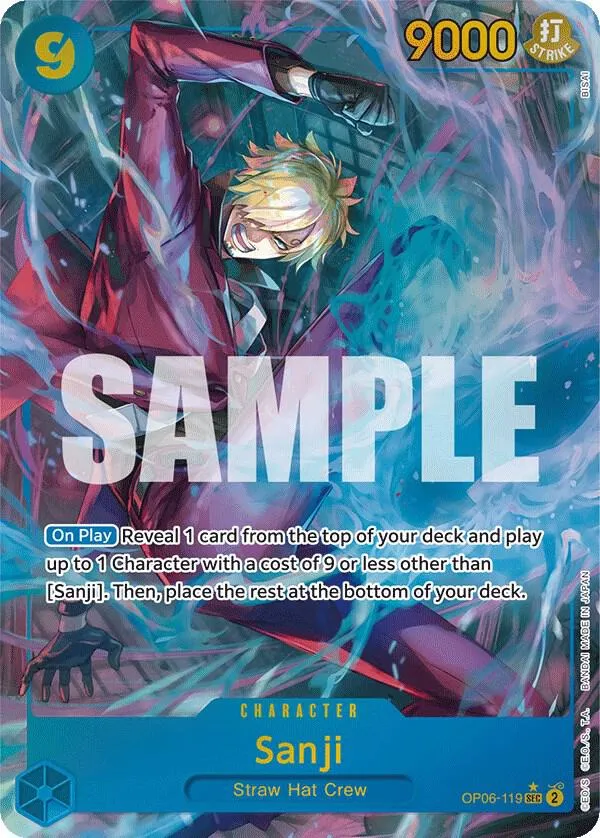 Sanji (Alternate Art) — Wings of the Captain — One Piece Card Game