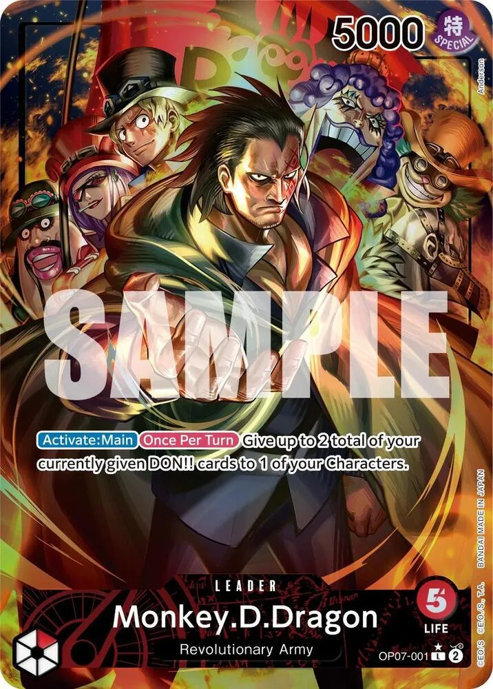 Monkey.D.Dragon (OP07-001) — 500 Years in the Future — One Piece Card Game