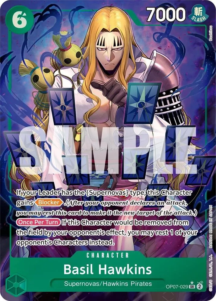 Basil Hawkins (OP07-029) — 500 Years in the Future — One Piece Card Game
