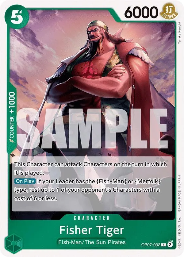 Fisher Tiger — 500 Years in the Future — One Piece Card Game