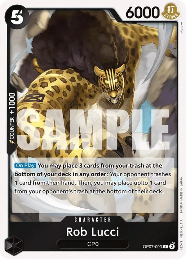 Rob Lucci (093) — 500 Years in the Future — One Piece Card Game