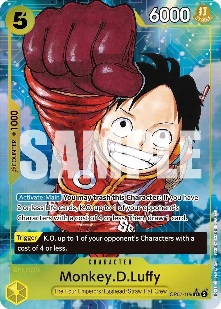 Monkey.D.Luffy (109) (Parallel) — 500 Years in the Future — One Piece Card Game