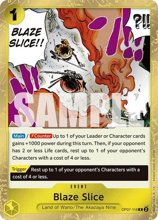 Blaze Slice — 500 Years in the Future — One Piece Card Game