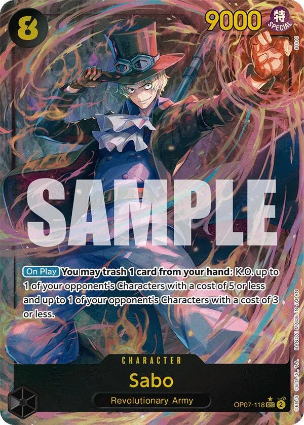 Sabo (OP07-118) — 500 Years in the Future — One Piece Card Game