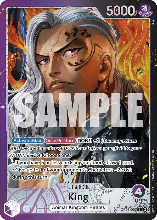 King (OP08-057) — Two Legends — One Piece Card Game