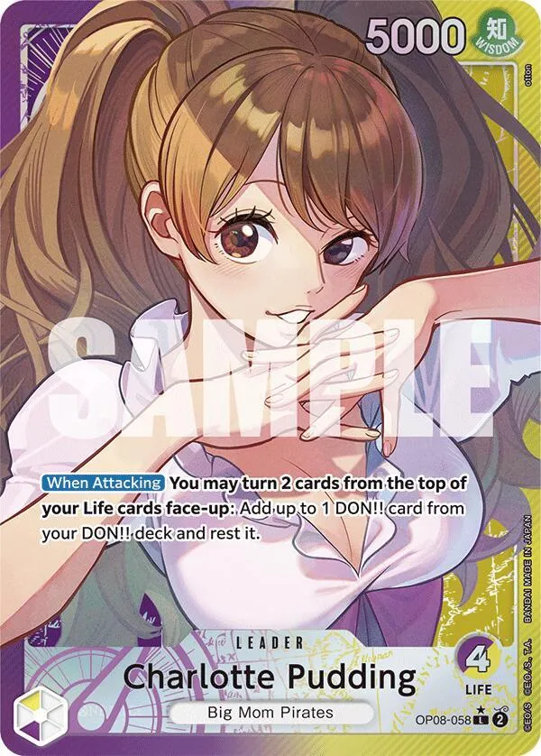 Charlotte Pudding (OP08-058) — Two Legends — One Piece Card Game
