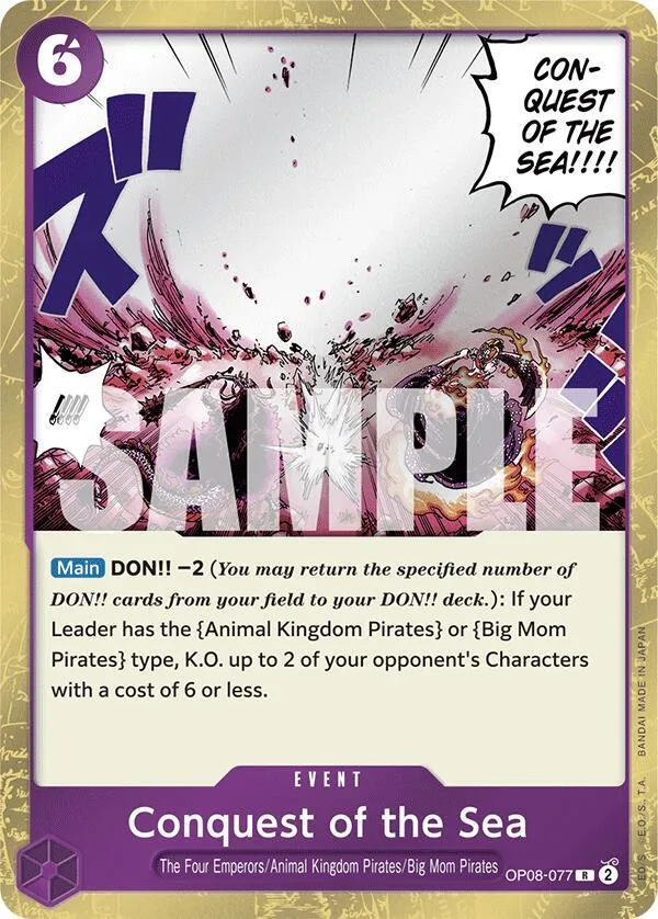 Conquest of the Sea — Two Legends — One Piece Card Game