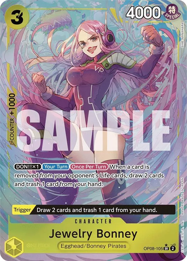 Jewelry Bonney (OP08-105) — Two Legends — One Piece Card Game