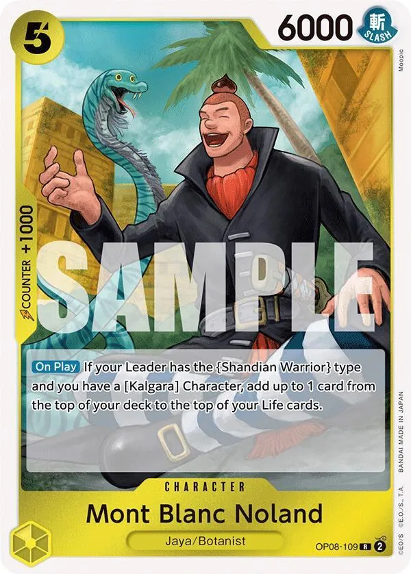 Mont Blanc Noland — Two Legends — One Piece Card Game
