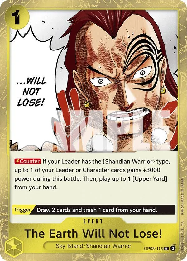The Earth Will Not Lose! — Two Legends — One Piece Card Game