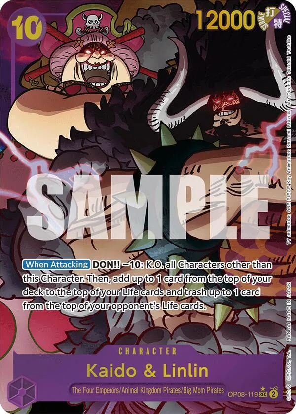 Kaido & Linlin (OP08-119) — Two Legends — One Piece Card Game
