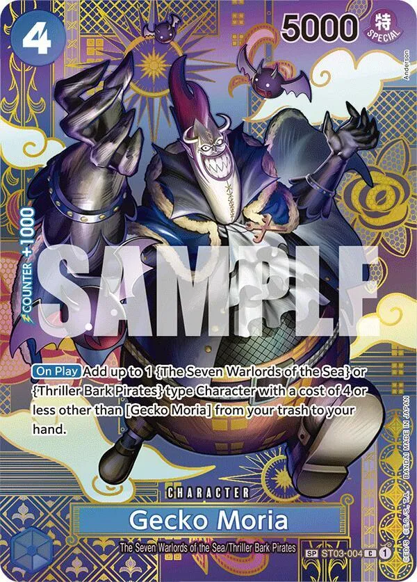 Gecko Moria (SP) — Two Legends — One Piece Card Game