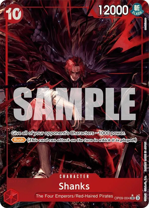 Shanks (004) (Alternate Art) — Emperors in the New World — One Piece Card Game