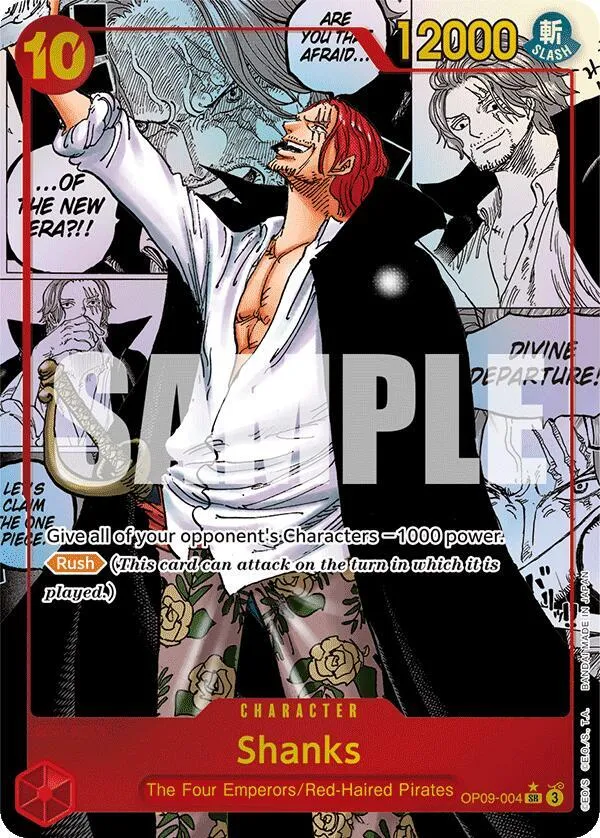 Shanks (004) (Manga) — Emperors in the New World — One Piece Card Game