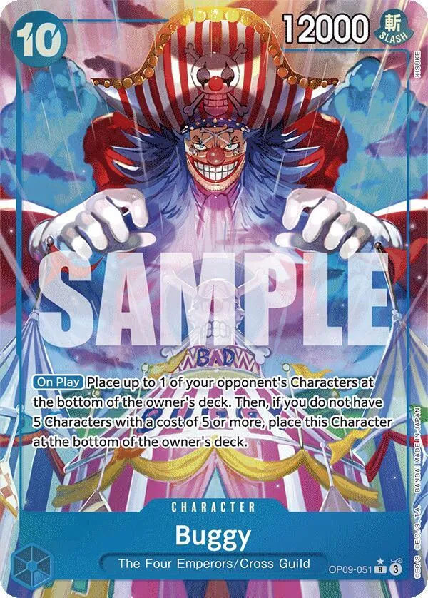 Buggy (051) (Alternate Art) — Emperors in the New World — One Piece Card Game