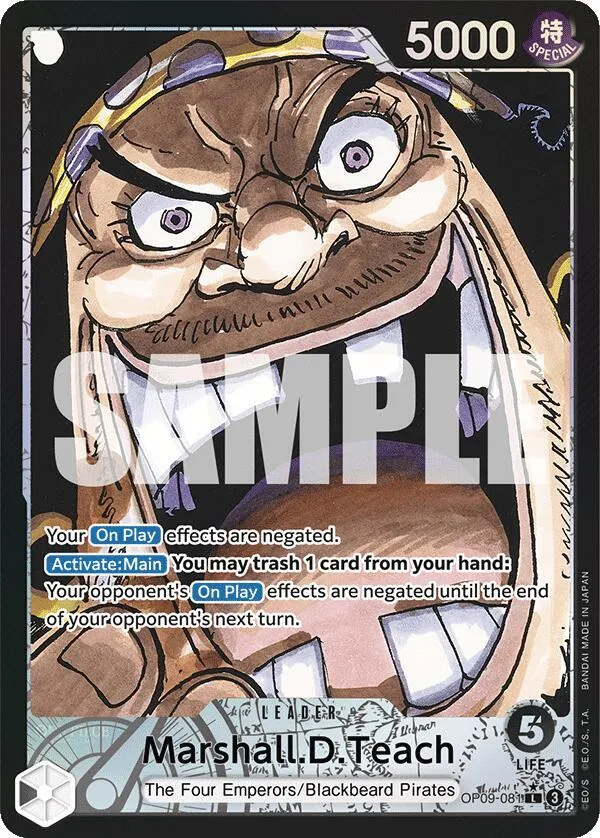 Marshall.D.Teach (081) (Parallel) — Emperors in the New World — One Piece Card Game