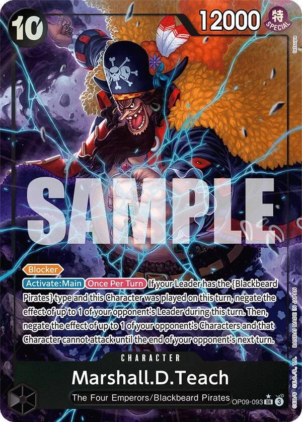 Marshall.D.Teach (093) (Alternate Art) — Emperors in the New World — One Piece Card Game