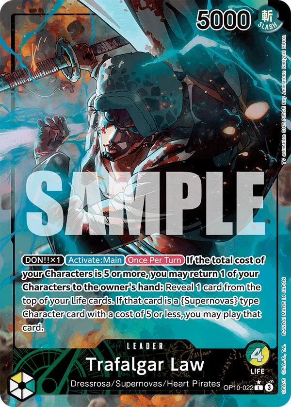 Trafalgar Law (022) (Parallel) — Royal Blood — One Piece Card Game