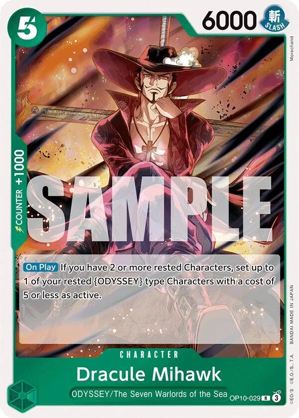 Dracule Mihawk — Royal Blood — One Piece Card Game