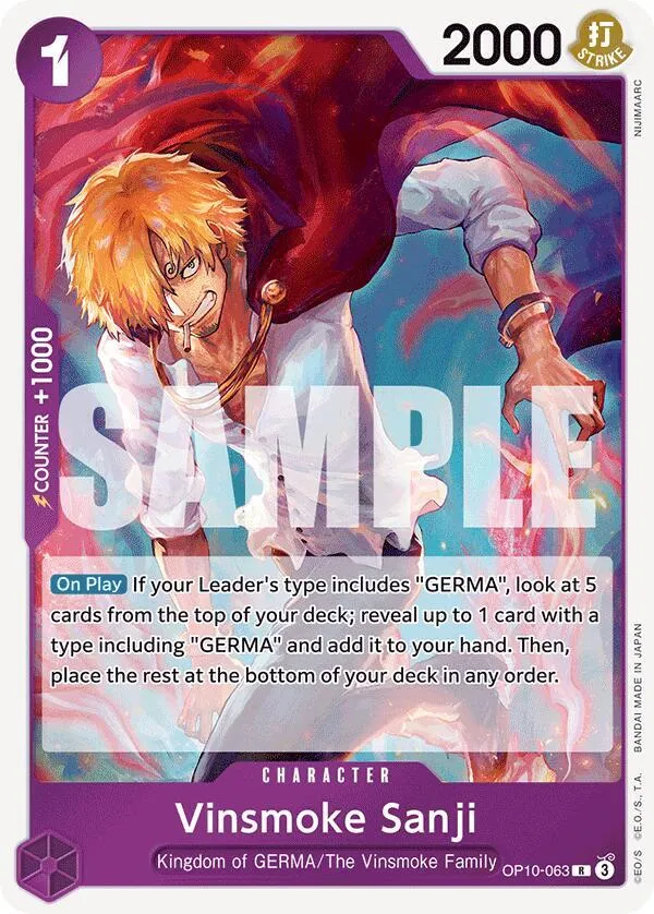 Vinsmoke Sanji — Royal Blood — One Piece Card Game