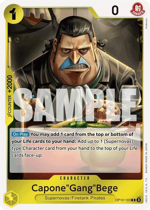 Capone"Gang"Bege — Royal Blood — One Piece Card Game