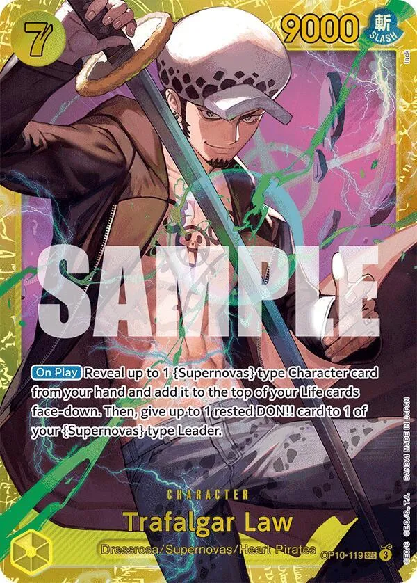 Trafalgar Law (OP10-119) — Royal Blood — One Piece Card Game