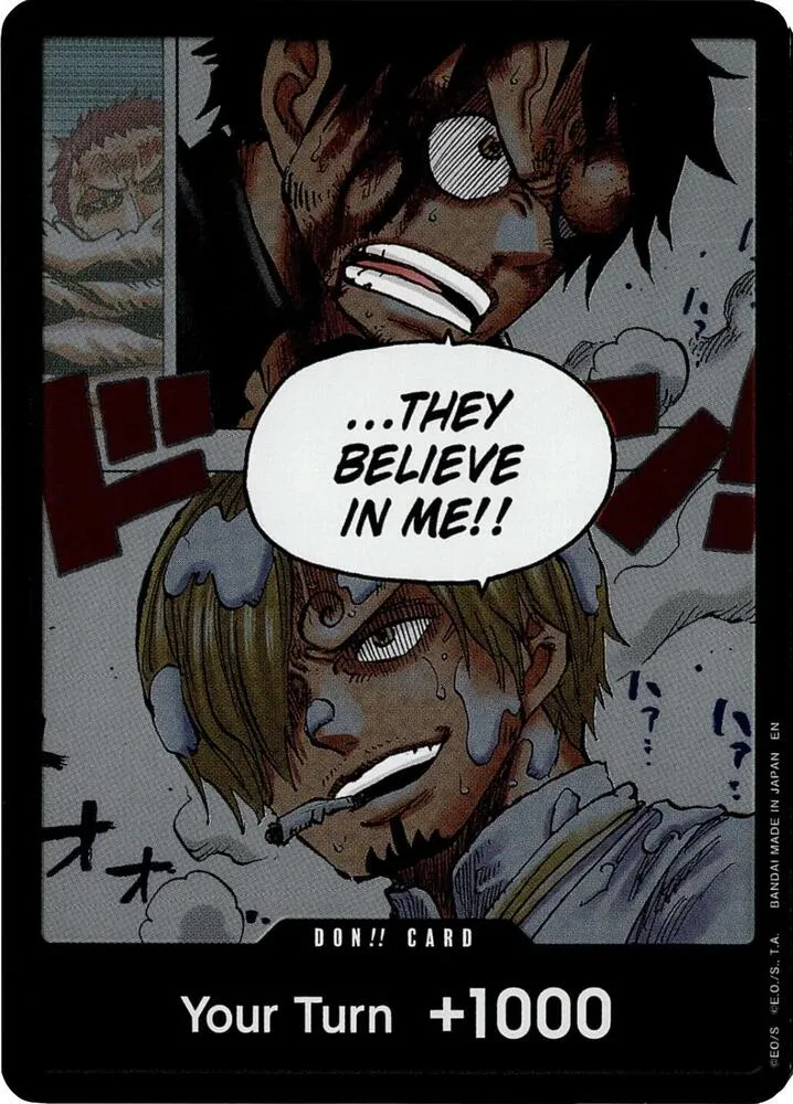 DON!! Card (Alternate Art) — A Fist of Divine Speed — One Piece Card Game