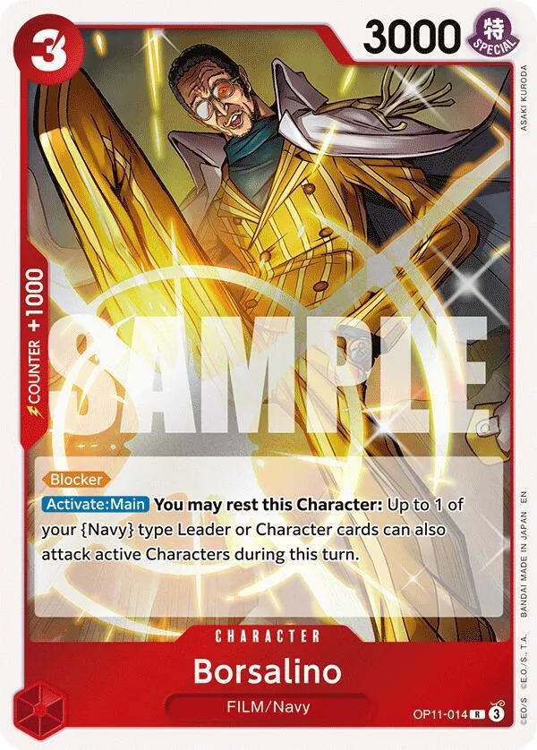 Borsalino — A Fist of Divine Speed — One Piece Card Game