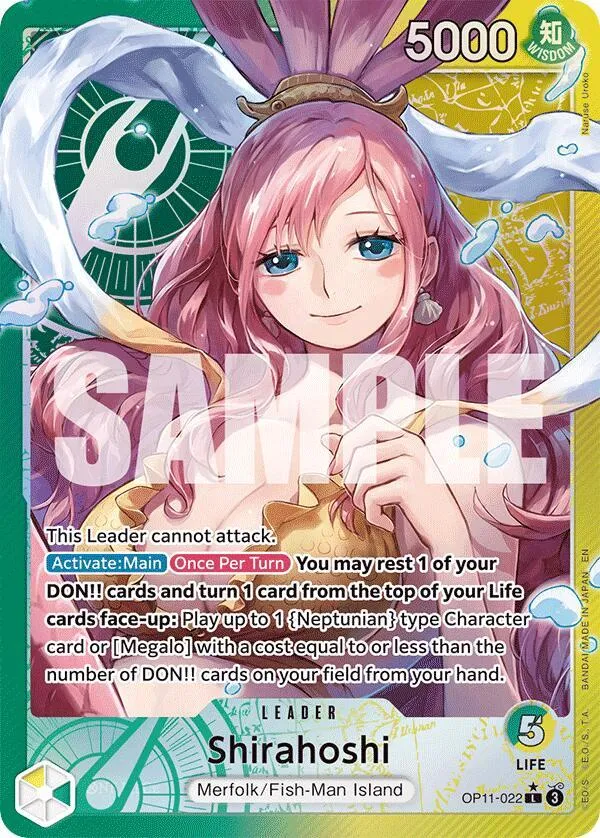 Shirahoshi (022) (Alternate Art) — A Fist of Divine Speed — One Piece Card Game