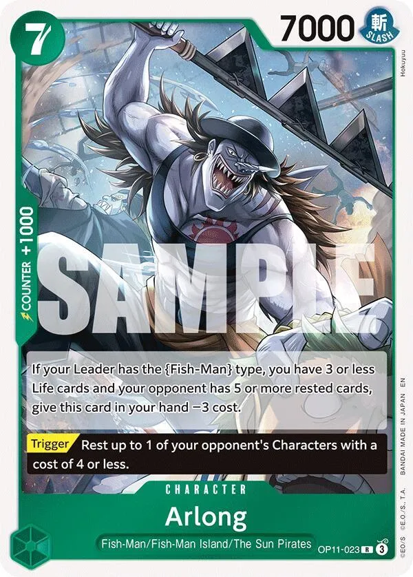 Arlong — A Fist of Divine Speed — One Piece Card Game