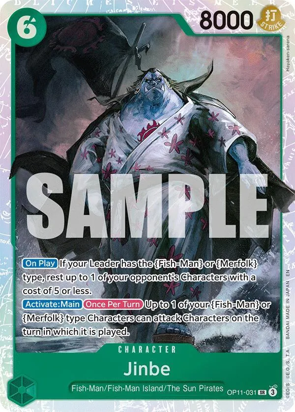 Jinbe (031) — A Fist of Divine Speed — One Piece Card Game
