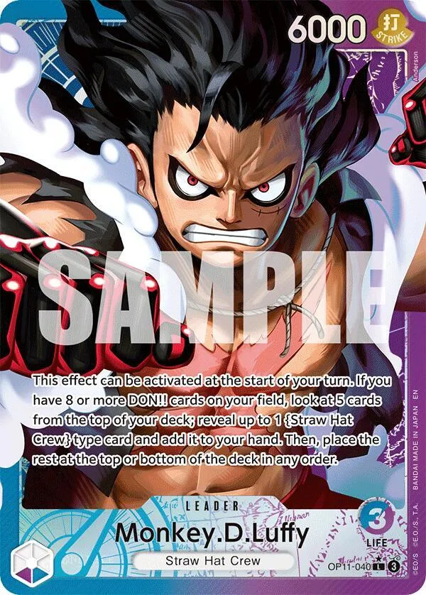 Monkey.D.Luffy (040) (Alternate Art) — A Fist of Divine Speed — One Piece Card Game