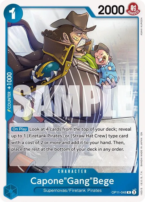 Capone"Gang"Bege (048) — A Fist of Divine Speed — One Piece Card Game