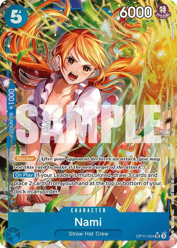 Nami (054) (Alternate Art) — A Fist of Divine Speed — One Piece Card Game