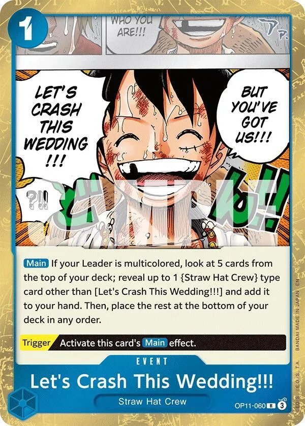 Let's Crash This Wedding!!! — A Fist of Divine Speed — One Piece Card Game