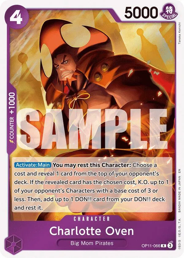 Charlotte Oven — A Fist of Divine Speed — One Piece Card Game